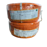 Câble en silicone orange QZJ E SIR personnalisé, fil de cuivre nu flexible, IP65, forme en spirale, 10 AWG, pour batterie de drone RC ESC