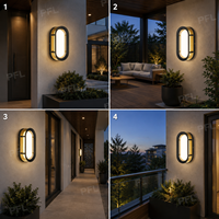 Applique murale extérieure moderne pour entrée, patio, balcon, couloir, allée – Lumière chaude, minimaliste, élégante pour jardin et aménagement paysager