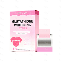 Films buccaux minces à absorption rapide de glutathion OEM pour blanchir la peau, antioxydant, soin quotidien, bandes blanchissantes buccales