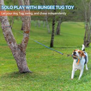 Mainan Tarik Tali Interaktif AFP untuk Hewan Peliharaan, Mainan Gantung Luar Ruangan, Mainan Tarik Tali Bungee untuk Anjing, Mainan Kunyah Tali Anjing dari Bahan Plush Lembut untuk Anjing Kecil & Sedang - Product Image 2