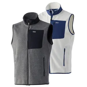 Men's Hunting Wear Polar Fleece Vest Jacket Softshell Waistcoat Custom Embroidery Logo Winter Warm Men's Vests