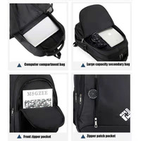 Sac à dos pour ordinateur portable, sac d'école pour lycéens et collégiens, sac à dos de voyage d'affaires, sac à dos imperméable avec port USB