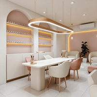 Aménagement intérieur personnalisé pour salon de coiffure, mobilier de manucure, équipement complet pour salon de beauté, aménagement de boutique, espace de vente pour bar à ongles