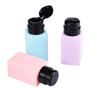 220ml <b>Nail</b> Press Pump Dispenser Bottle Empty Plastic Portable Polish Remover Cleaner Acetone Salon Manicure Tool Refillable - Product Image 2
