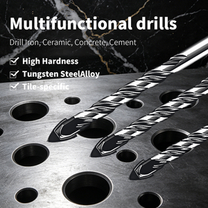 <span class=keywords><strong>Foret</strong></span> triangulaire en carbure pour verre, carrelage, béton, brique, métal, acier inoxydable, bois - Outil polyvalent pour divers matériaux - Product Image 5