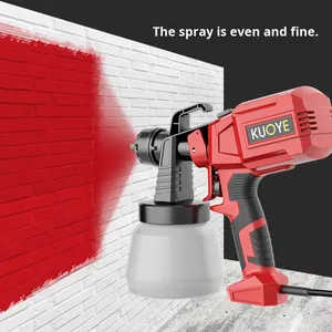 Pistolet <span class=keywords><strong>de</strong></span> pulvérisation électrique haute puissance 550W, efficace, professionnel, pour bricolage, 1,3 mm, peut pulvériser <span class=keywords><strong>de</strong></span> la <span class=keywords><strong>peinture</strong></span> au latex, pression maximale 24 kPa, compact - Product Image 1