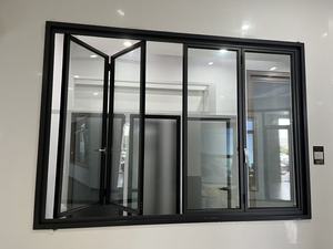 Fenêtre pliante moderne en alliage d'aluminium VOBO Avant <span class=keywords><strong>Garde</strong></span>, insonorisée et <span class=keywords><strong>à</strong></span> isolation thermique, pour cuisine, extérieur - Product Image 2