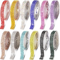 Bandelettes de strass thermocollantes en cristal exquises, de qualité supérieure, pour la fabrication de bijoux DIY, avec strass brillants, vente chaude
