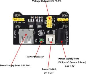 830 MB102 Solderless per il modulo di alimentazione Breadboard 3.3V/5V scheda dimostrativa di prototipazione e kit - Product Image 3