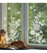 High Quality Eco-Friendly Dandelion Static Waterproof Reusable Paper UV Printed <b>Stickers</b> for Glass Windows Doors Home <b>Decoration</b> - Product Image 6