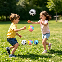 Ballon de football miniature en caoutchouc creux de 60 mm, logo personnalisé, ballon en caoutchouc à rebond élevé, ballon à haute élasticité, ballons de sport pour enfants