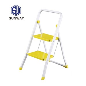 ความปลอดภัยเหล็ก <span class=keywords><strong>2</strong></span> <span class=keywords><strong>ชั้น</strong></span>ขั้นตอนกว้างพับแบบพกพา<span class=keywords><strong>บันได</strong></span>ขั้นตอนสตูลความปลอดภัยในร่ม - Product Image 4