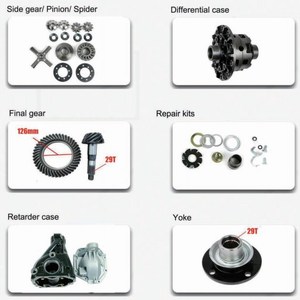 Accesorios de piezas diferenciales delanteras aptos para Toyota Land Cruiser FZJ100 con engranaje final lateral piñón araña retardador caso yugo - Product Image 2
