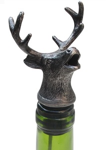 Accessoires <span class=keywords><strong>de</strong></span> cuisine <span class=keywords><strong>de</strong></span> bar personnalisés Bouchon <span class=keywords><strong>de</strong></span> bouteille <span class=keywords><strong>de</strong></span> vin en métal verseur <span class=keywords><strong>de</strong></span> vin à tête d'animal 3D - Product Image 2