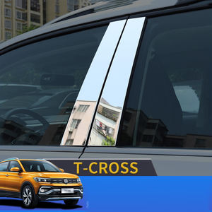 ชุดตกแต่ง2024หน้าต่างรถทำจากสแตนเลส, อุปกรณ์ตกแต่งรถสำหรับ2023โฟล์คสวาเกน VW <span class=keywords><strong>T</strong></span>-<span class=keywords><strong>CROSS</strong></span> 2019 2020 <span class=keywords><strong>2021</strong></span> 2022 - Product Image 3