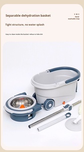 تصميم جديد للأيدي المنزلية مجموعة دلو مزدوج دوار مع عصارة وعصر عجلة كبيرة - Product Image 3