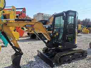 Excavatrices sur chenilles SANY d'occasion certifiées CE avec godet, mini-excavatrices SANY 26U de 2 tonnes à vendre, machines de Chine - Product Image 4