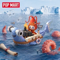 Vente en gros de boîtes mystères authentiques POPMART, ensemble de blocs de construction Labubu Mermaid Search, jouet de collection tendance