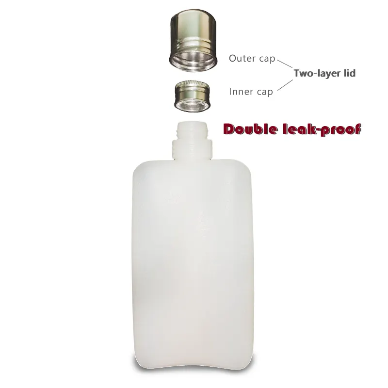 10 Oz 16 Oz White Travel Liquor Plastic Hip Hidden Flask For Bar Tool