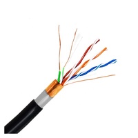 Kabel LAN UTP Cat6 OFC 23awg Berkualitas Tinggi Gulungan 305m Jaket PVC/LSZH Konektor RJ45 Jaringan FTP/SFTP Bersertifikasi CE 100 8-Konduktor