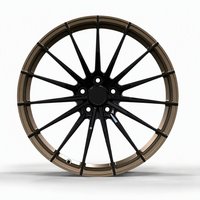 Nouvelles jantes en aluminium forgé gris canon, finition usinée, design concave, moyeu central, 18-22 pouces