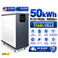 Batterie LiFePO4 Docan 32 kWh 51,2 V 628 Ah 680 Ah 30 kW 32 kW 48 kWh 50 kWh pour stockage d'énergie solaire domestique, expédition depuis Houston