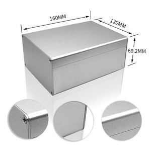 Carcasa de Aluminio para Proyectos Electrónicos Hongfa HF-A-344, Precio de Fábrica en China, Recubrimiento en Polvo Personalizado, Caja de Aleación de Aluminio para PCB - Product Image 3