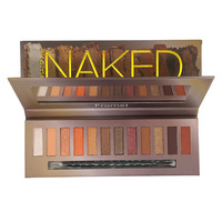 Palette de fards à paupières de luxe toute neuve, effet smoky, tons terreux mats, logo personnalisé, pigmenté, waterproof, 12 couleurs