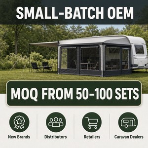 Annexe de <span class=keywords><strong>caravane</strong></span> personnalisée, <span class=keywords><strong>auvent</strong></span> de camping-car, enclos OEM ODM, petit MOQ 100 ensembles - Product Image 5