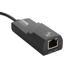 Cabo de vídeo adaptador de rede USB 3.0 15cm ABS Conector Lan Cabo de vídeo com largura de banda total de 1000Mps