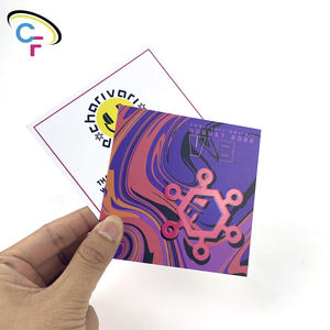 Özel renk baskı yaratıcı nokta UV reklam promosyon 300gsm mat kağıt kartpostal iş için - Product Image 2