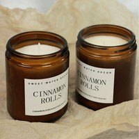 Lilin Aromaterapi Bentuk Cangkir Kaca Beraroma Buah untuk Liburan Diwali, Aroma Kue Kayu Manis, Lilin Kedelai Campuran untuk Rumah