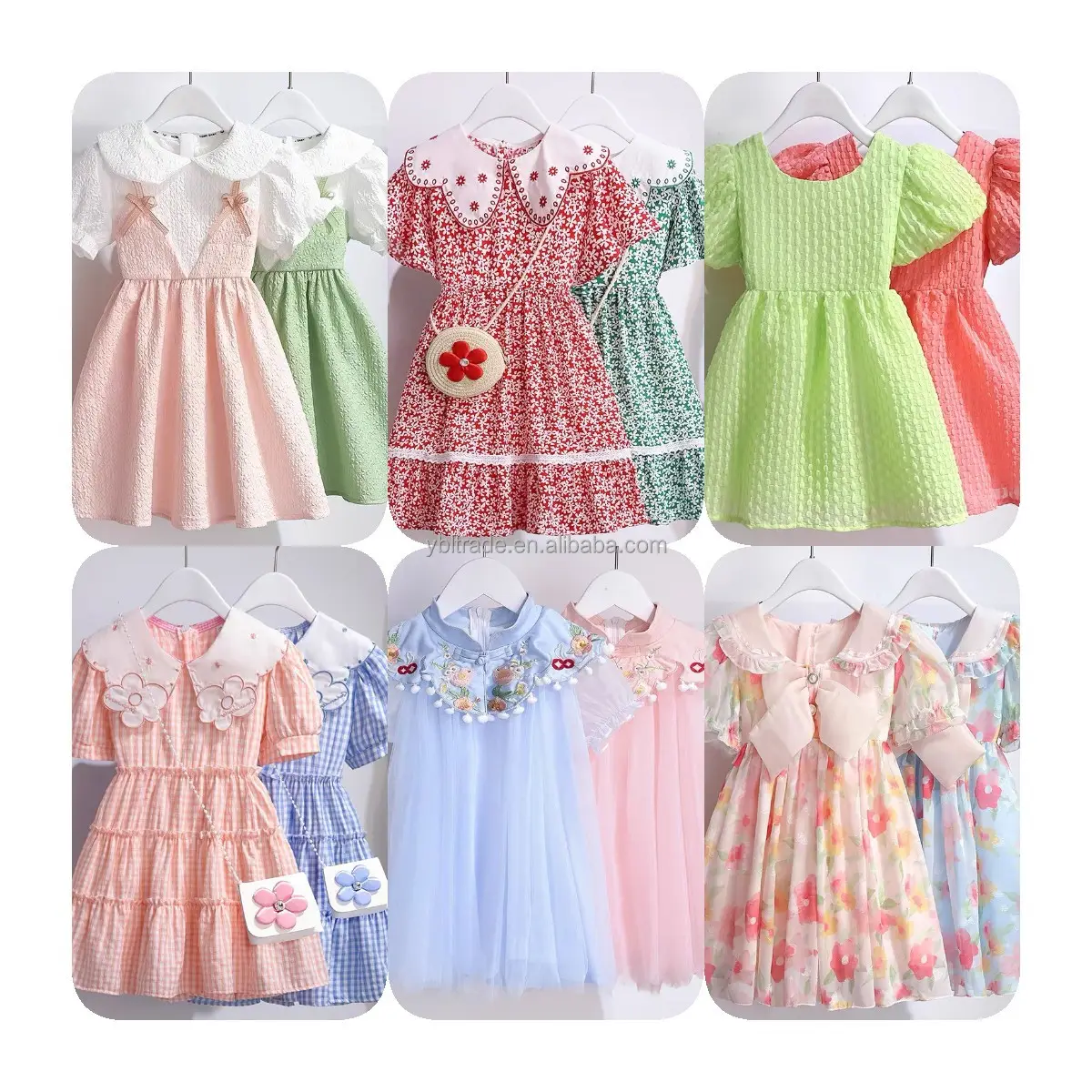Comfortable Girls Clothes Dresses Hot Selling Kids Dress Children's Dress Prints Summer Kids Clothing