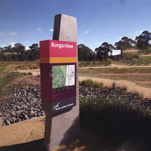 Tableau d'affichage extérieur personnalisé, imperméable et durable. Tableau d'annonces en acier inoxydable. Panneau <span class=keywords><strong>de</strong></span> signalisation pour les parcs et les zones scéniques - Product Image 4