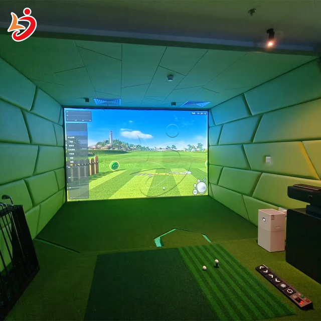 Indoor Luxury Professional Golf Simulator Ar Projector Golf Screen Interactive Golf Simulator Machine for Home Bar Club