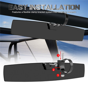 <span class=keywords><strong>16</strong></span> inç araba iç aynalar ile 1.75 2 inç kelepçe yeni evrensel dikiz aynası Utv - Product Image 5