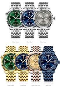 POEDAGAR 673 Quartz <b>Men</b> Luxury Gold <b>Watches</b> Waterproof Luminous Stainless Steel Business <b>Men's</b> Original Quartz Casual Wristwatch - Product Image 5