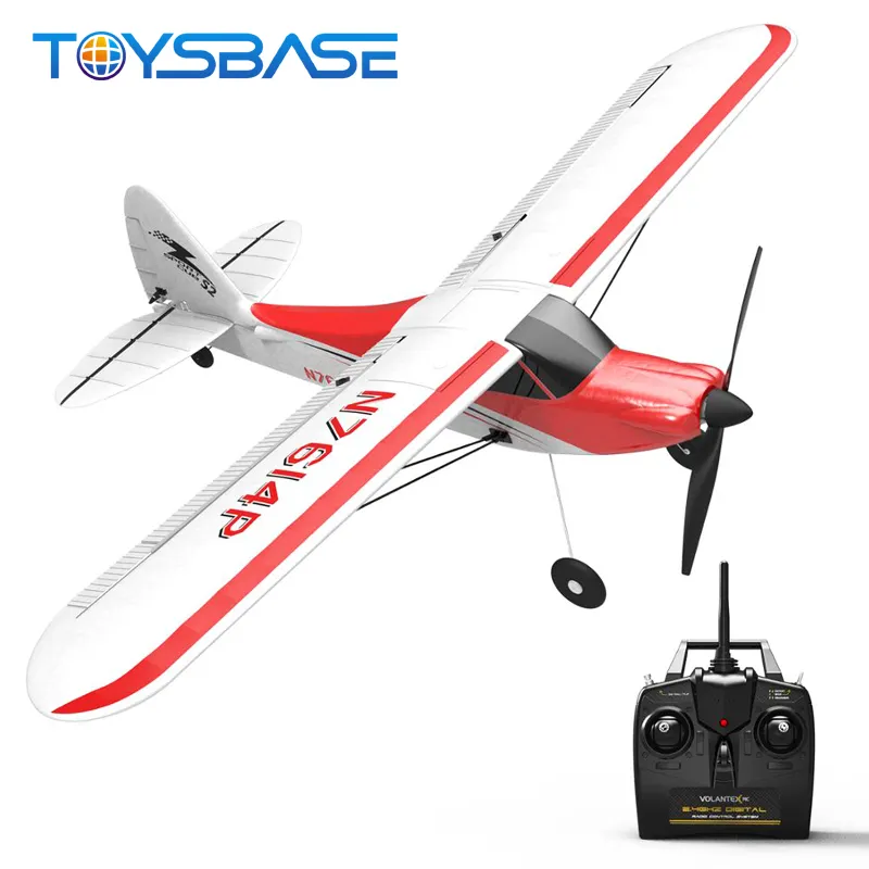 -Una clave acrobático planeador modelo de juguete 2,4G 4CH R/C avión