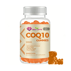 Gummies de CoQ10 Ubiquinol 500mg HALAL en gros pour OEM, Coenzyme Oméga-3 <span class=keywords><strong>DHA</strong></span> <span class=keywords><strong>EPA</strong></span>, Complément Anti-Âge et Soutien Immunitaire pour Adultes - Product Image 1