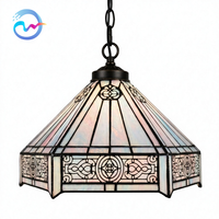 Lustre suspendu LED rétro en fer et verre, style marocain arabe, fait main, taille moyenne, avec angle de faisceau de 360° pour salle à manger
