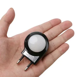 Led chuyển đổi ánh sáng ổ cắm ốc ánh sáng ban đêm Cảm biến điều khiển ánh sáng mini tự động đêm Đèn tường đèn cho bé trẻ em phòng ngủ EU cắm - Product Image 4