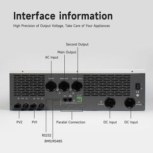 5.5KW 3.6KW saf sinüs dalgası hibrid güneş inverteri 24 <span class=keywords><strong>Volt</strong></span> güneş enerjisi sistemi için 220 <span class=keywords><strong>Volt</strong></span> güneş invertör - Product Image 5