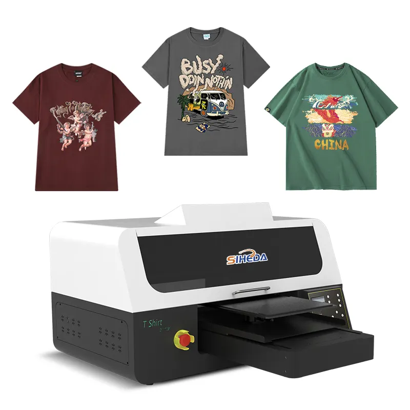 Fabriek Promotie Prijs Dtg Direct Naar Kledingstuk Inkjet Printer T-Shirt Printer Appar