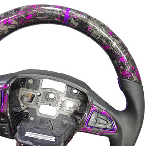 พวงมาลัยคาร์บอนไฟเบอร์สีม่วงแบบฟอร์จ สำหรับอัพเกรดรถฟอร์ดโฟกัสใหม่  แบบ OEM  สามารถปรับแต่งได้ - Product Image 4