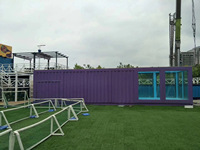 Structure en acier Type de conteneur Piscine Réservoir de stockage d'eau Circulation mobile extérieure Piscine à température constante