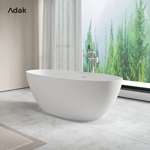 Vasca da bagno con superficie solida personalizzata in pietra artificiale Freestanding per Home Hotel - Product Image 2