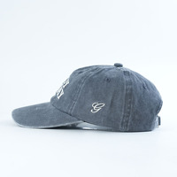 Gorra de Béisbol Unisex de 6 Paneles, Lavada al Ácido, de Alta Calidad, con Logotipo Bordado Plano, Estilo Informal, Suave, en Oferta