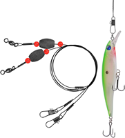 6PCS Plombs de pêche en acier inoxydable-Plates-formes de poisson-chat avec pendentif en plomb Corde de traction pour tambour RedFishFlatfish (0.5oz-2oz)