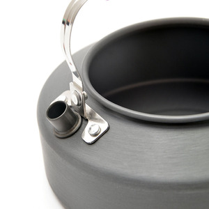 Outdoor <b>Portable</b> Aluminum Alloy Kettle 1.6L Anodized Finish Camping Water Boiler Mini Teapot <b>Coffee</b> <b>Maker</b> - Product Image 3