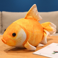 Jouet en peluche poisson réaliste directement de l'usine, amusant et interactif, livraison rapide, jouet poisson orange, jouet en peluche personnalisé, vente en gros de jouets en peluche poisson